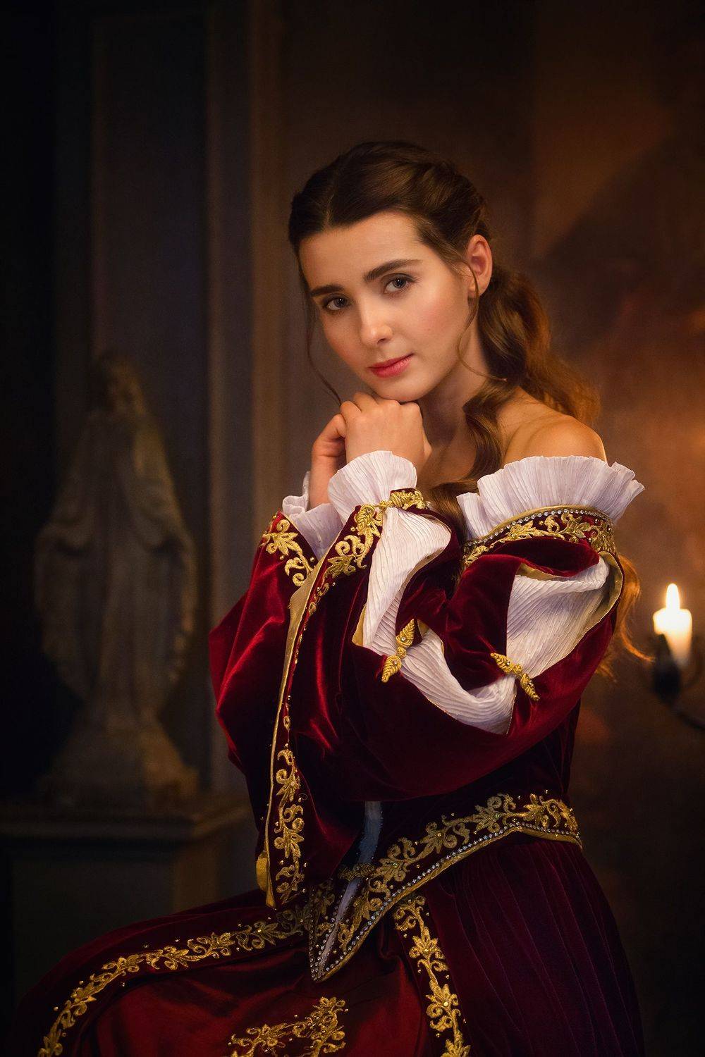 портрет, девушка, исторический образ, Алексей Назаров