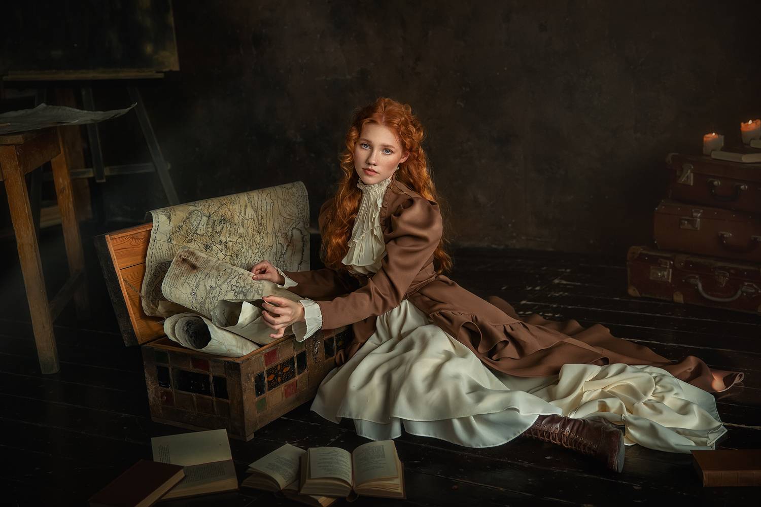 девушка, портрет, Бармина Анастасия