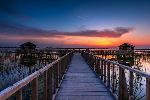 Sun Set Amir Kalayeh Lagoon  