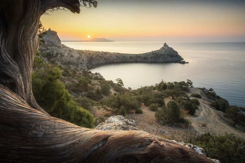 новый свет, крым, юбк, осень, черное море, рассвет, капчик Рождение нового дня фото превью