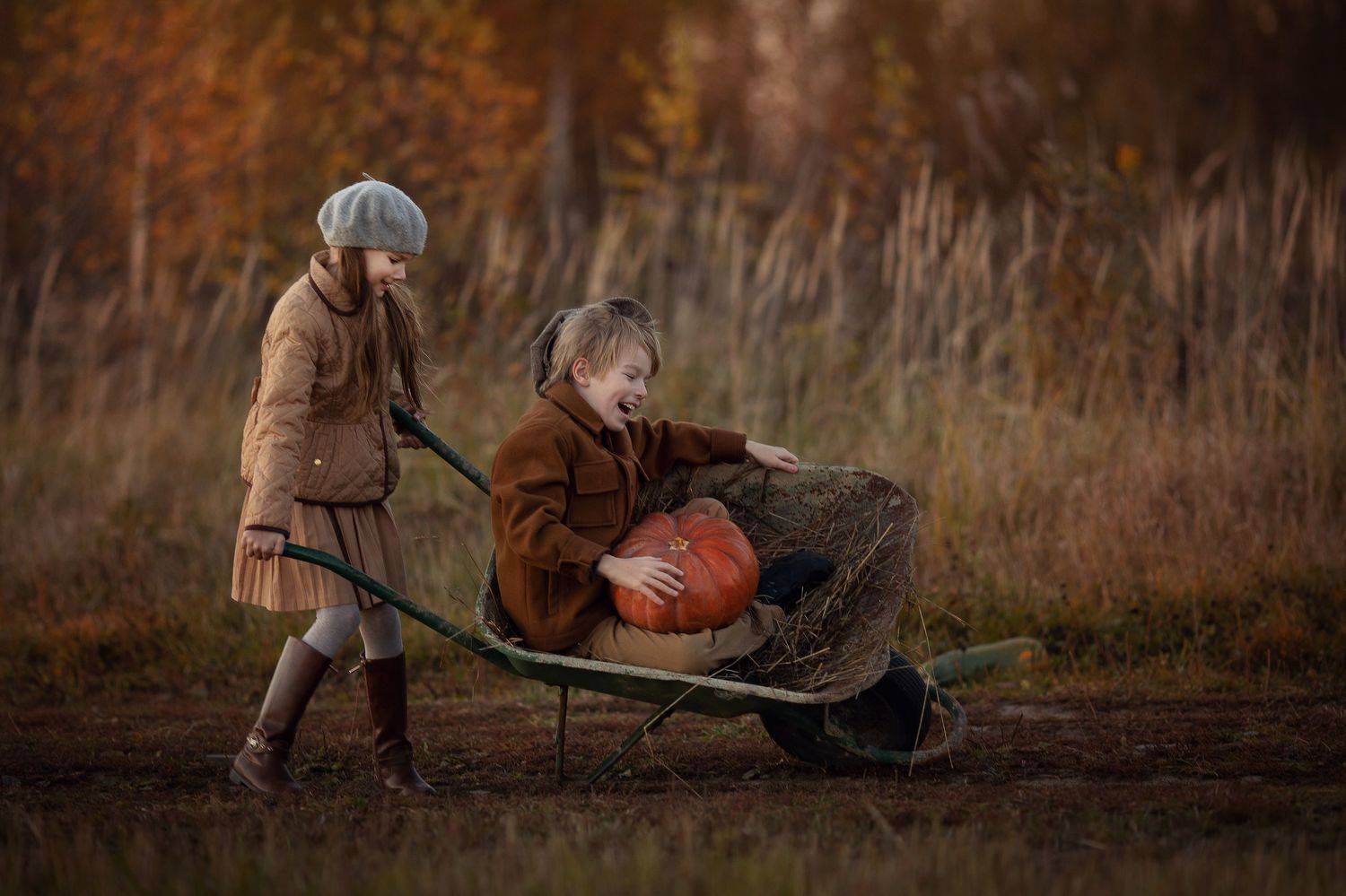 тыква, дети, осень, Екатерина Смирнова