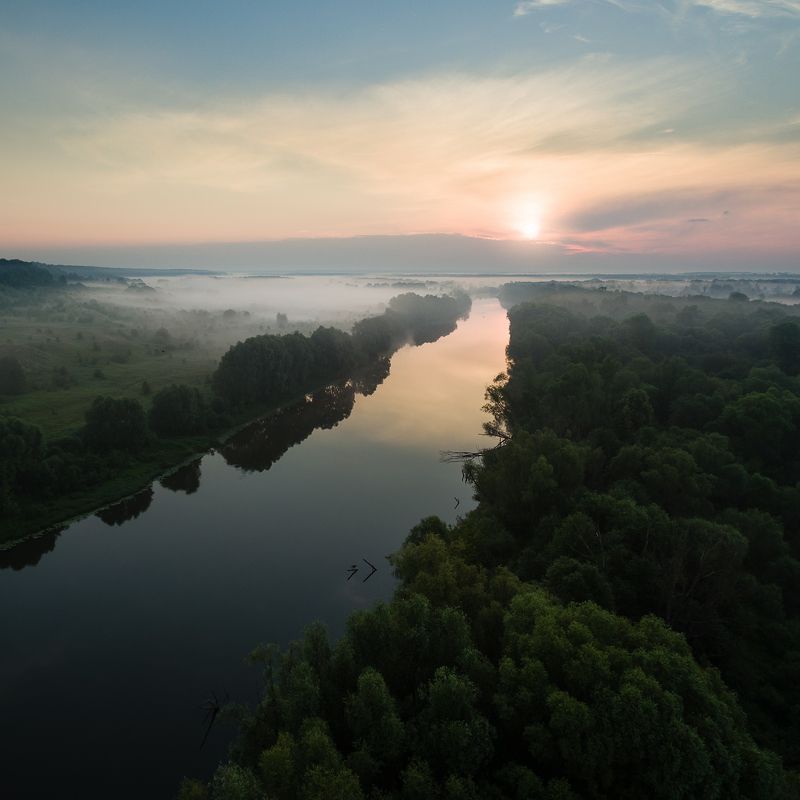 пейзаж Раннее утро фото превью