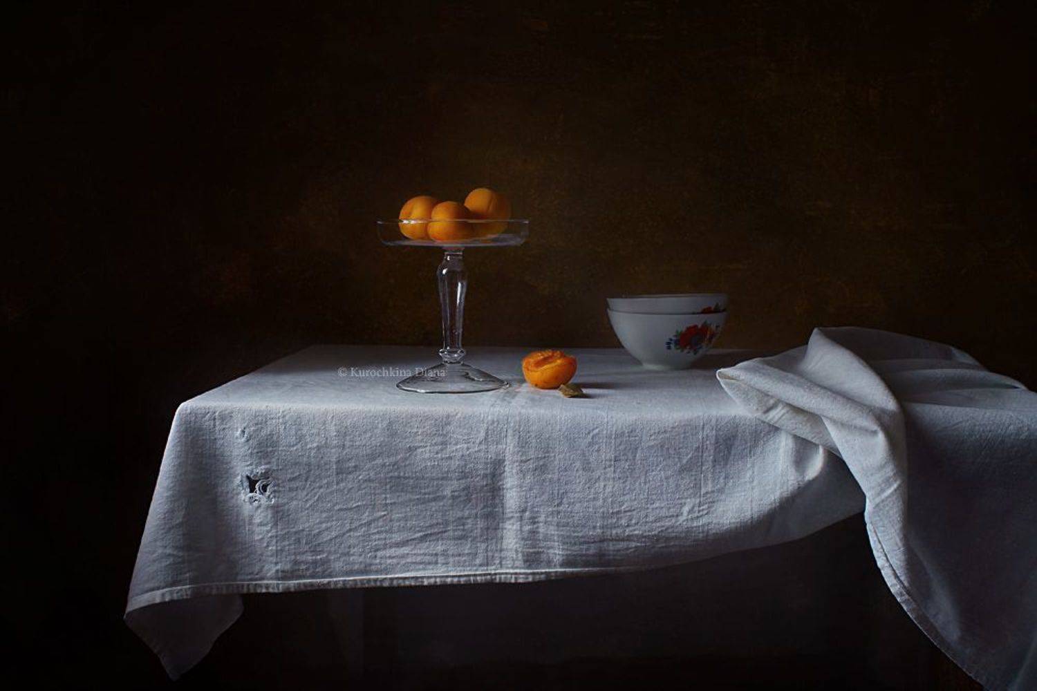 натюрморт, абрикосы, Курочкина Диана