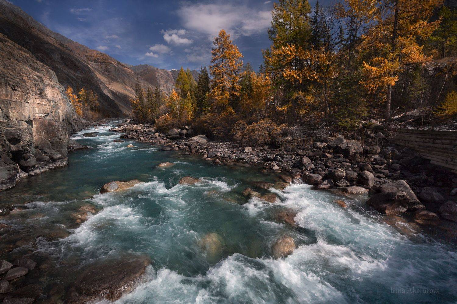 алтай, река, осень, бирюза, карагем, Ирина Абатурова