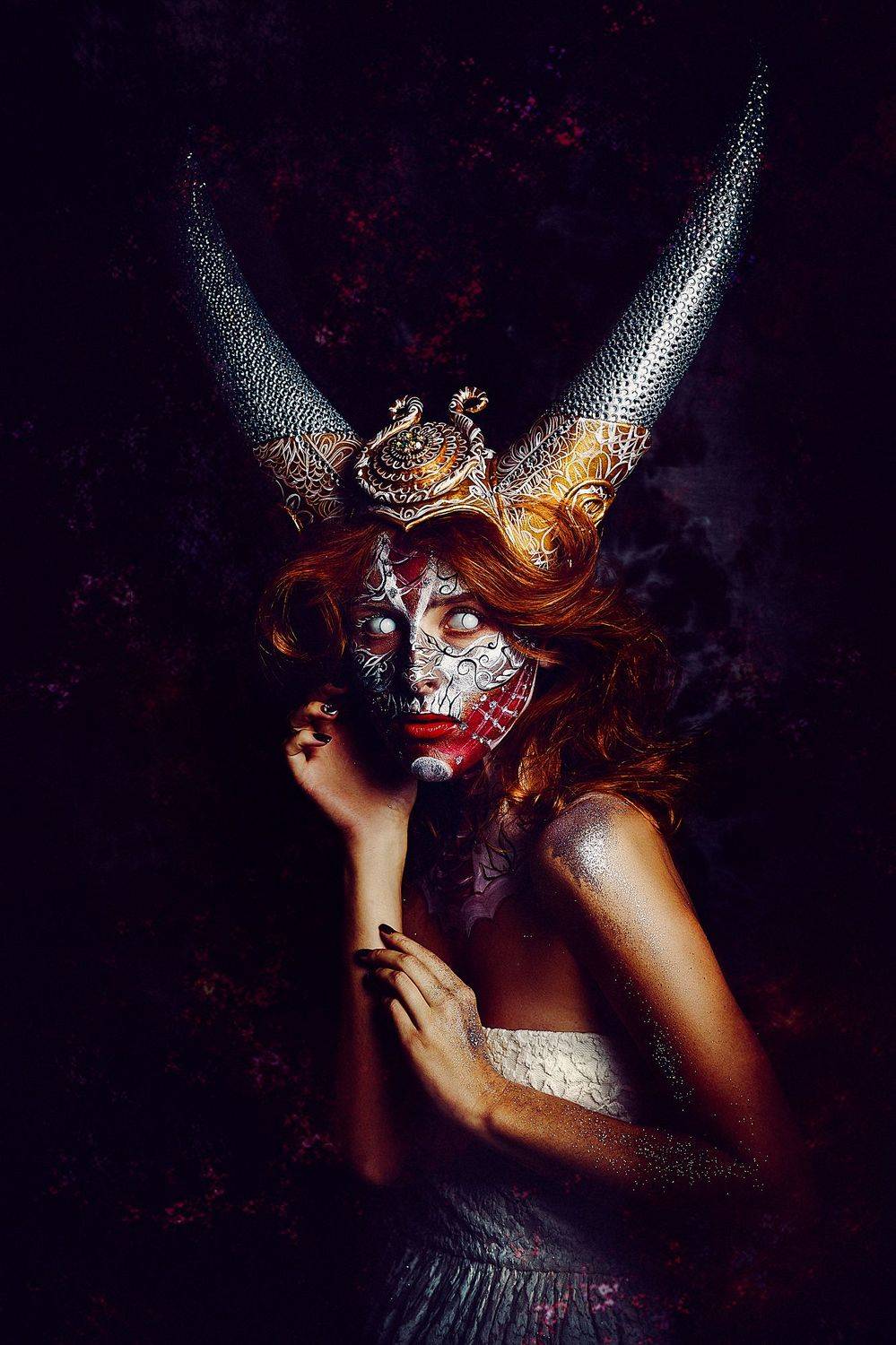 woman, portrait, conceptual, studio, bodyart, Руслан Болгов (Axe)