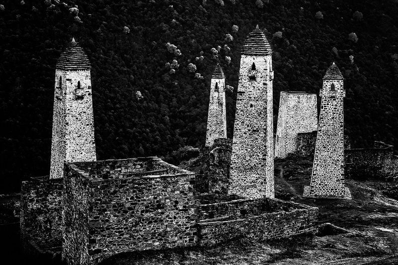 башни, ингушетия, горы, кавказ, эрзи, Боевые башни Эрзи фото превью