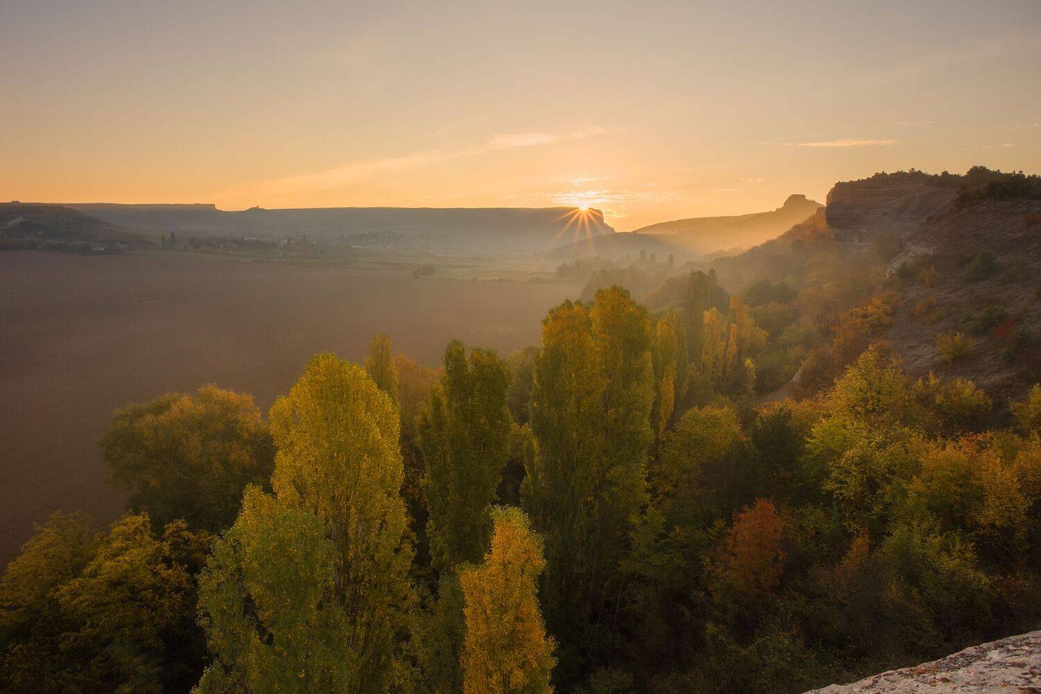 крым, бахчисарай, арман-кая, бельбекская долина, пейзаж, утро, рассвет, Екатерина Дмитренко