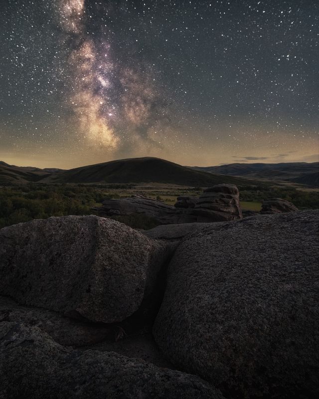 звезды, казахстан, вко, восточный казахстан, сибинские озера, астро, ночь, milky way, млечный путь Под покровом ночи фото превью