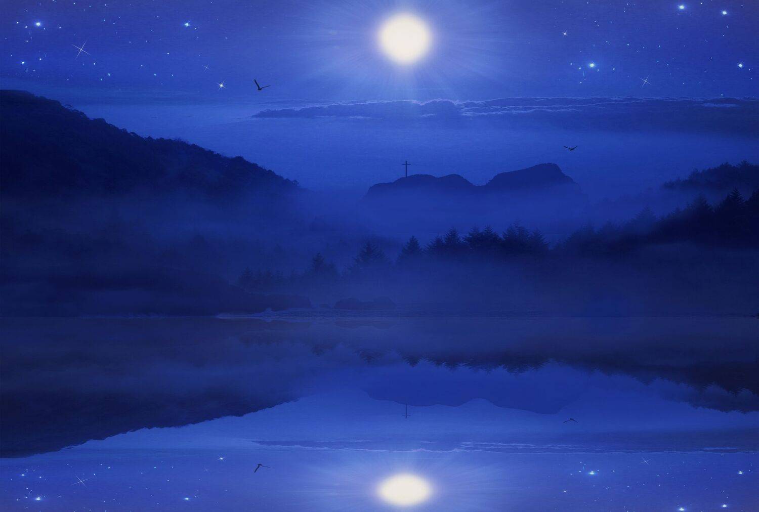 река, скалы, крест, Sergii Vidov