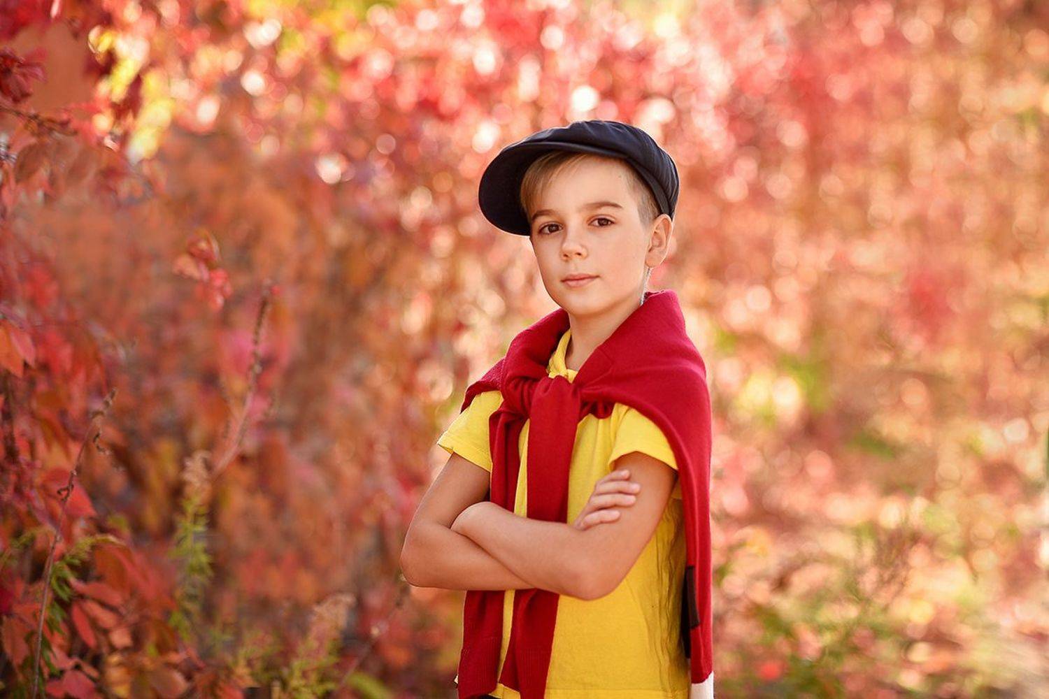 детский портрет, мальчик, осень, красота, Светлана Леонова