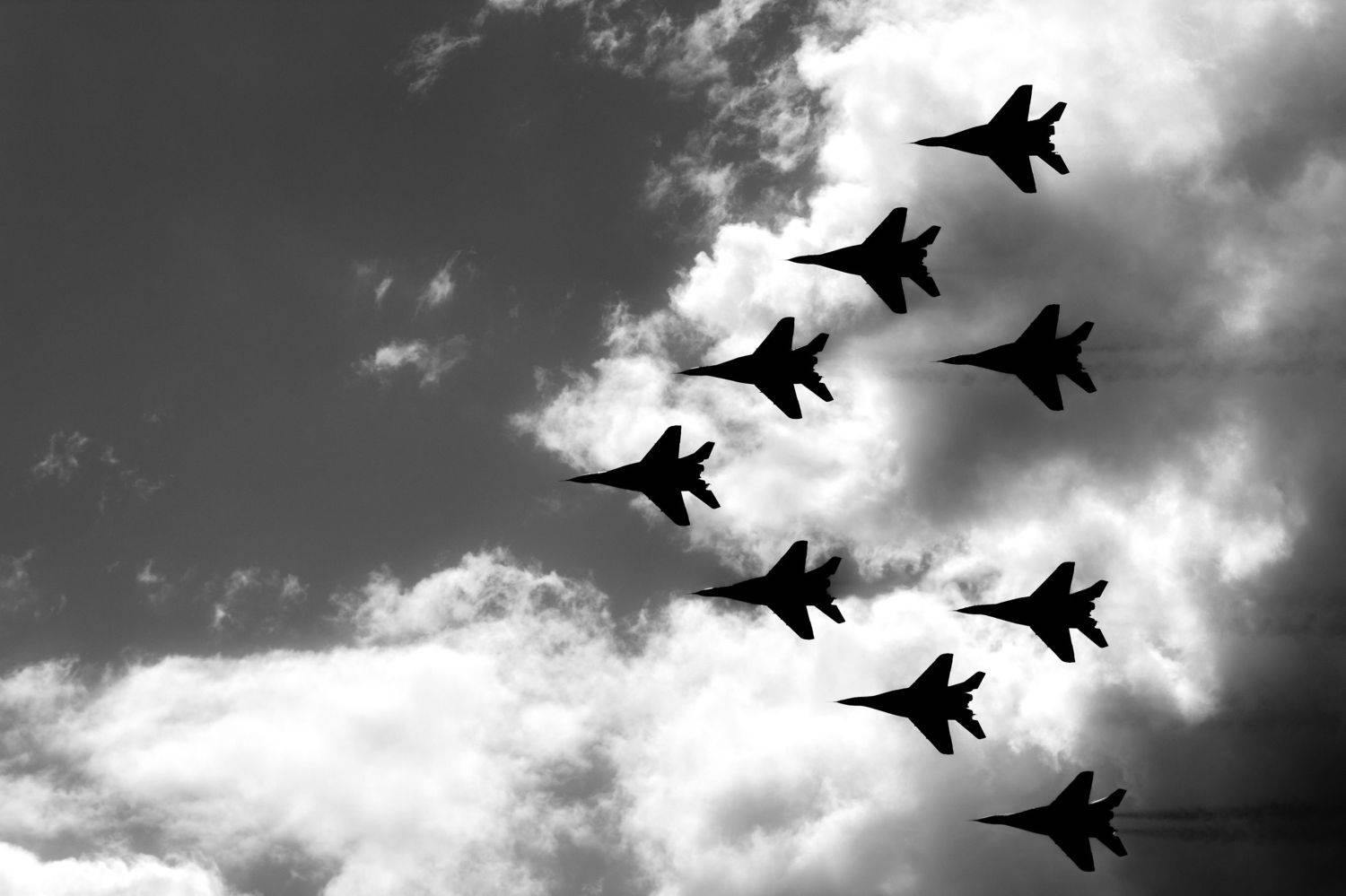 самолет, облака, истребитель, СУ, МИГ, скорость, истребители, вооружение, россия, ВВС, самолеты, гром, Сергей Лашнев