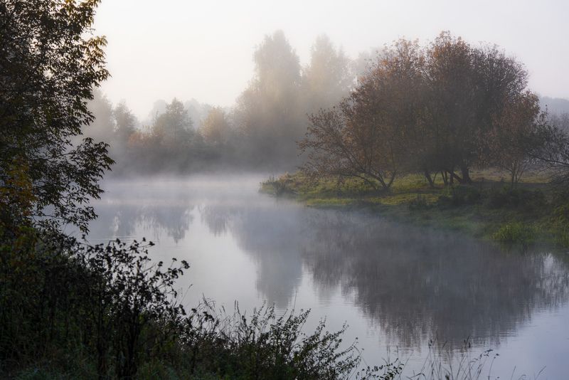клязьма, утро, осень, туман Утро туманное.... фото превью