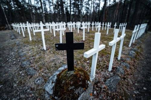 abandoned Church in the Karelian forest