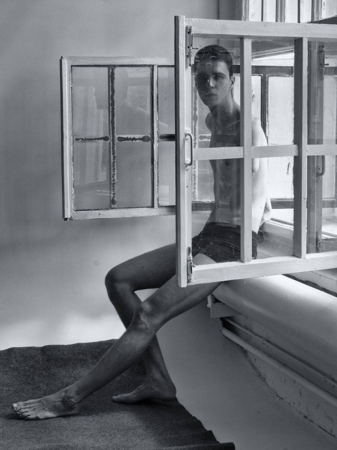 Black and white, Monochrome, Portrait, Moscow, Russia, Elena Beregatnova