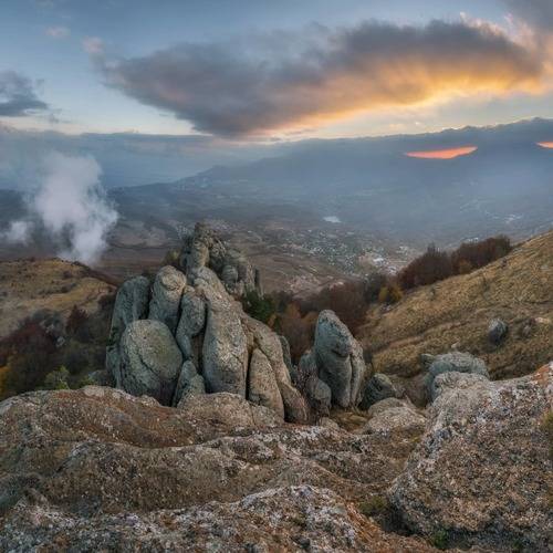 Крым. Вечер на горе Аленга.