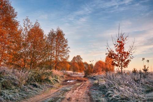 Утро морозное