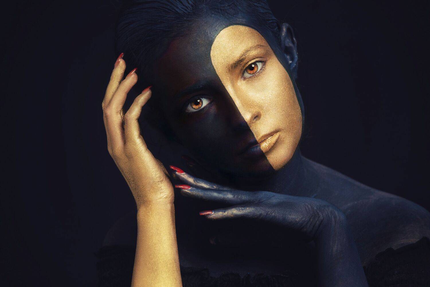 woman, makeup, digital, Mihai Romeo Bogdan