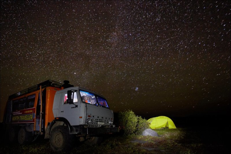 Камчатская ночь и Камаз. фото превью