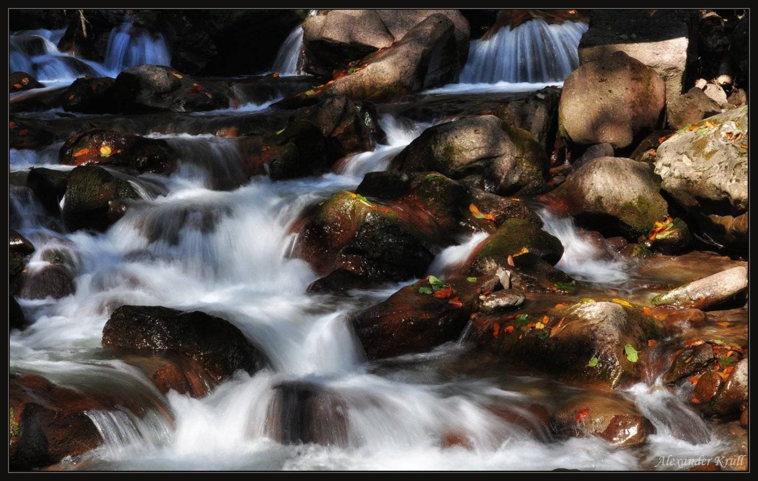 рожкао, речка, осень, поток, листва, Александр Круль
