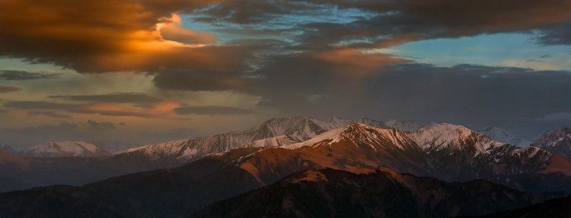 Закат осени фото превью