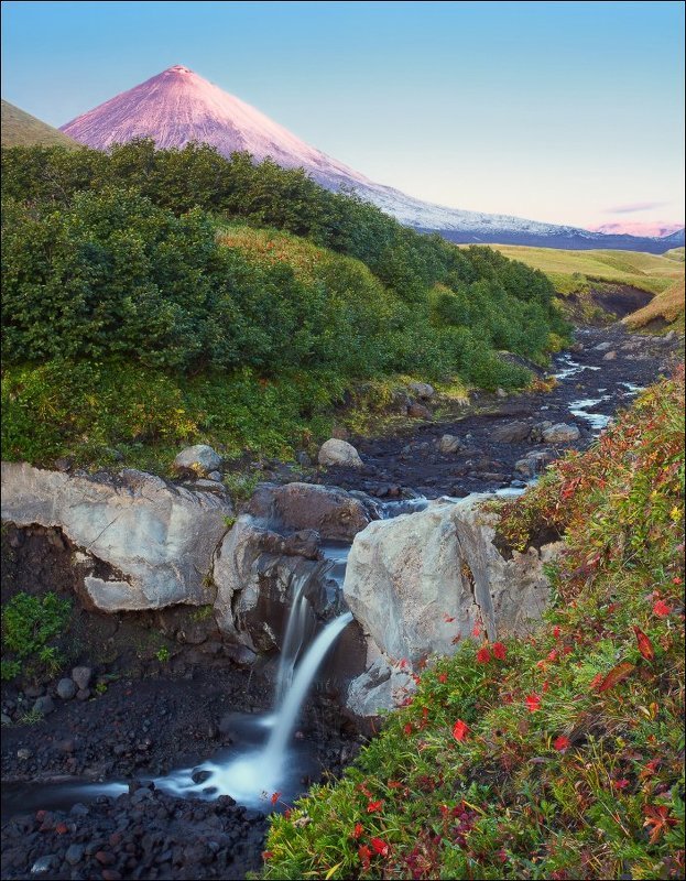 Рассвет под Ключевской. фото превью