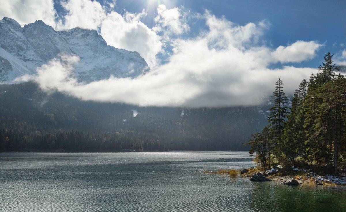 Горы, Облака, Пейзаж, Природа, Александр Удовиченко