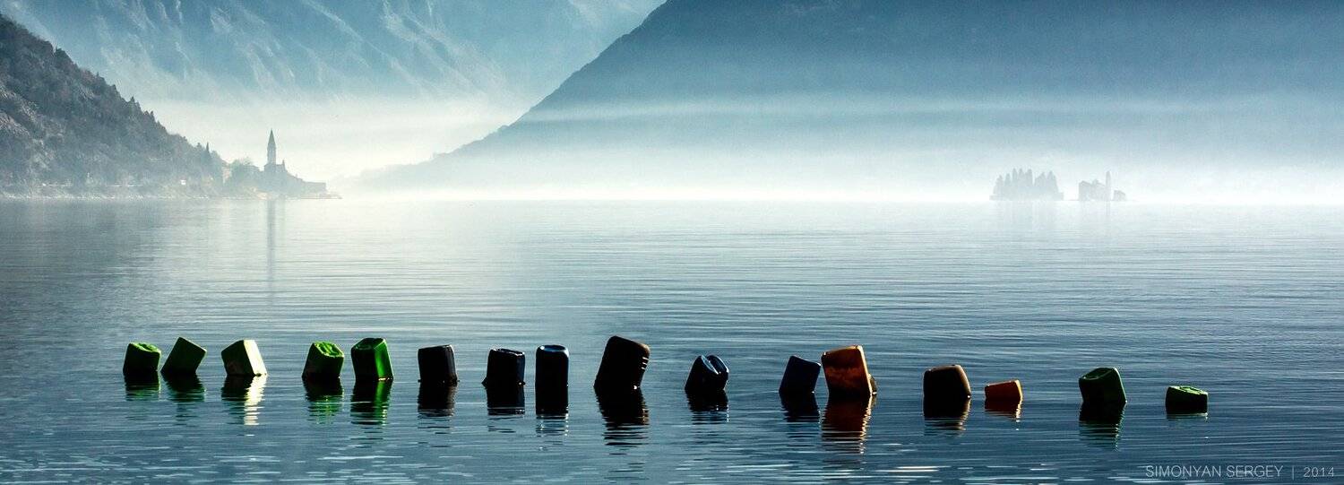 Адриатика, Бухта, Европа, Туман, Черногория, Симонян Сергей