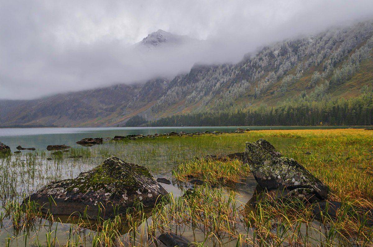 горный алтай,  горы, мультинские озера, озеро, осень,  пейзаж,  природа, путешествия, сибирь,  туризм, алтай, небо, берег, Альберт Беляев