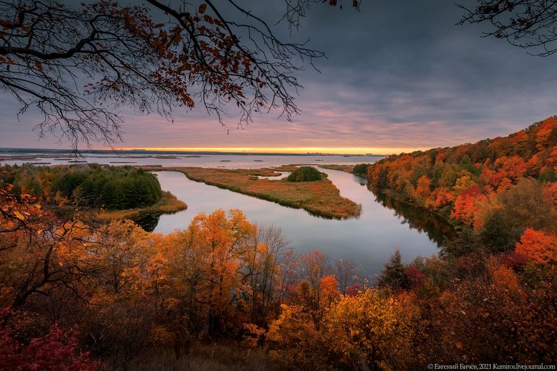 воронеж, осень, 2021, белая гора Осенний рассвет на \