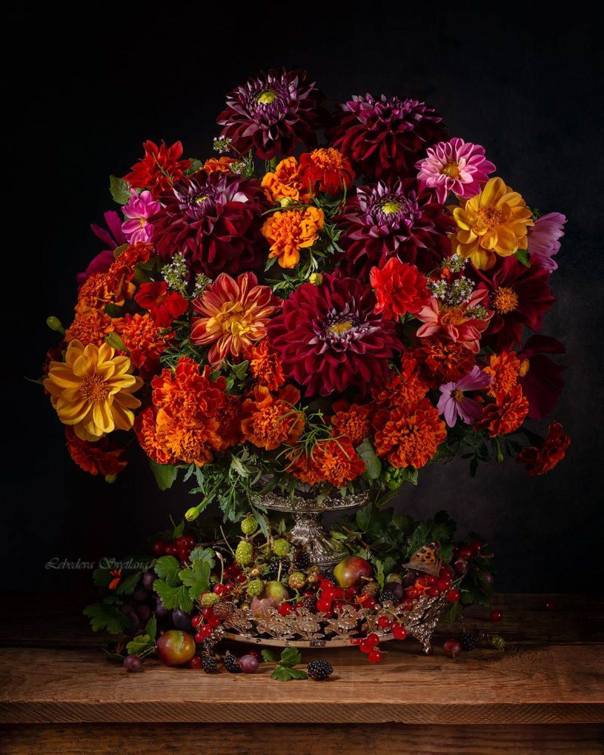 цветы,букет,георгины, Светлана Л.