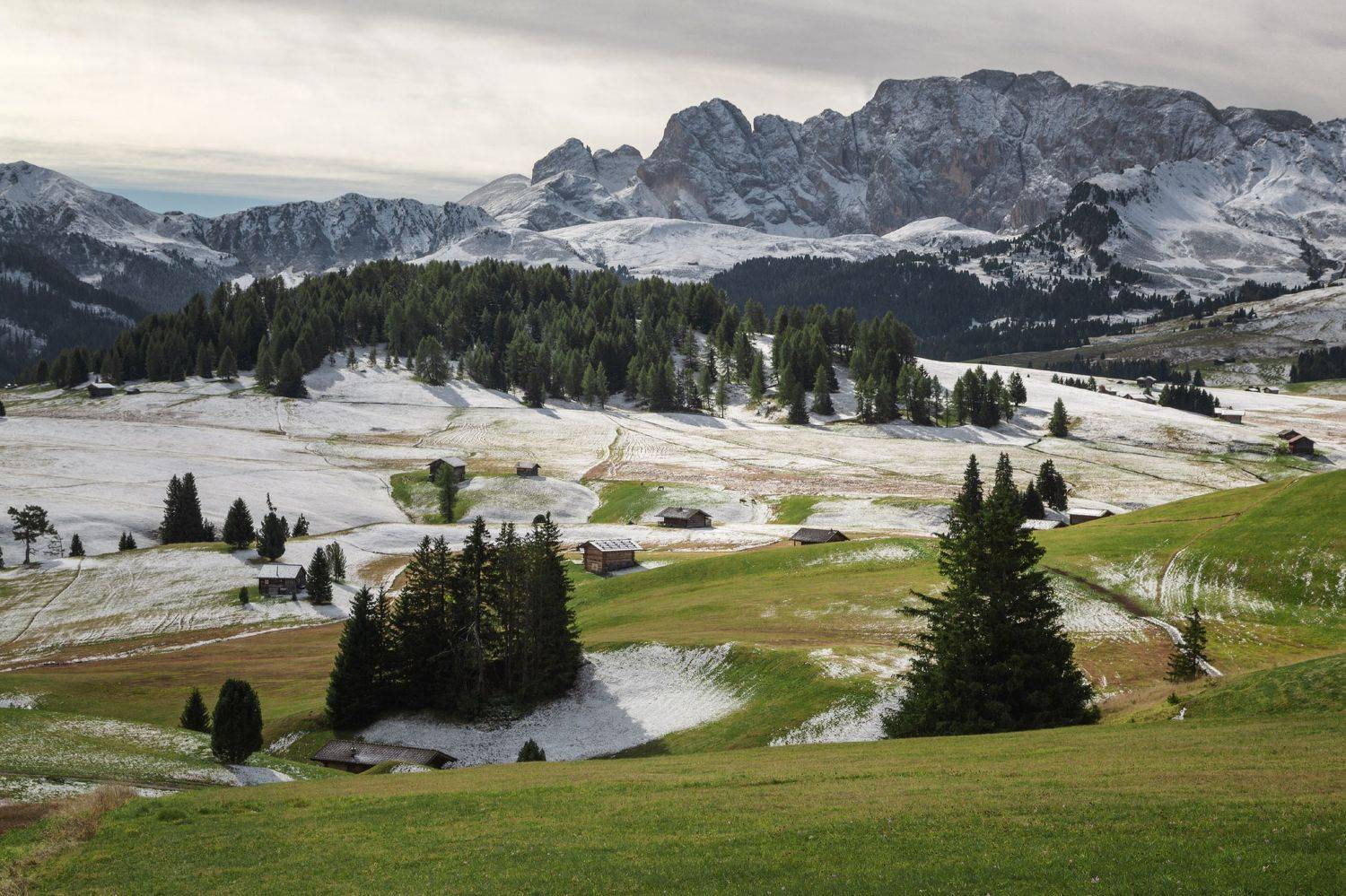 осень;, снег;, горы;, лес;, альпы;, италия, Александр Удовиченко