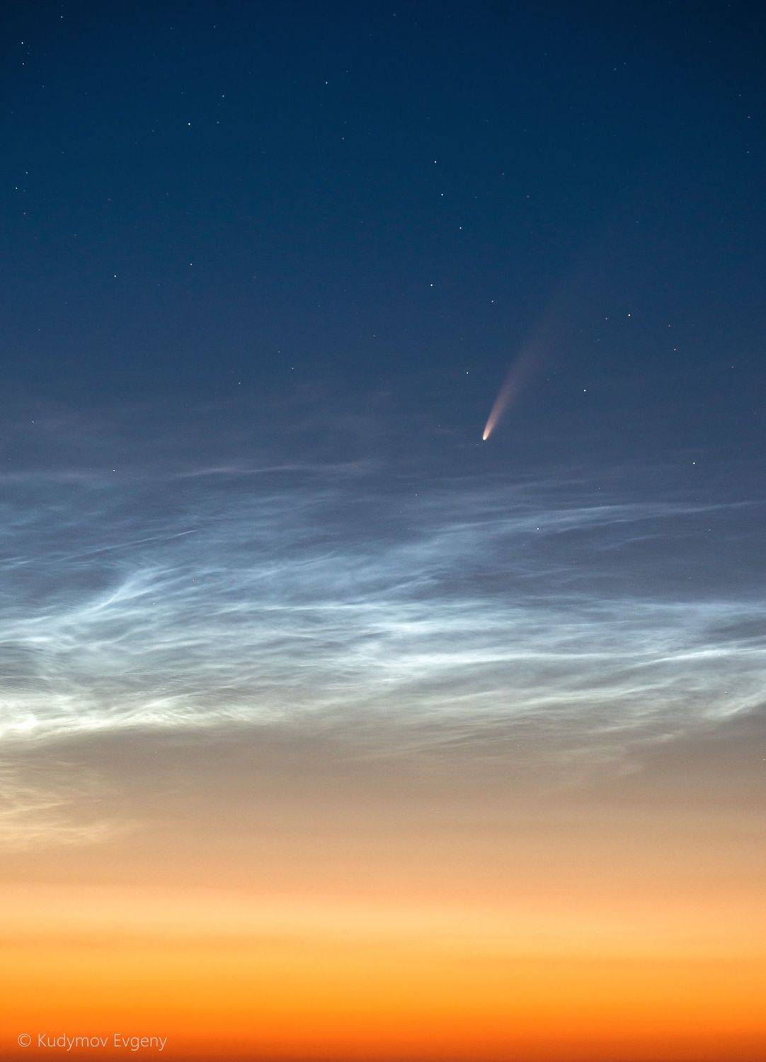 комета, астрофото, Евгений Кудымов