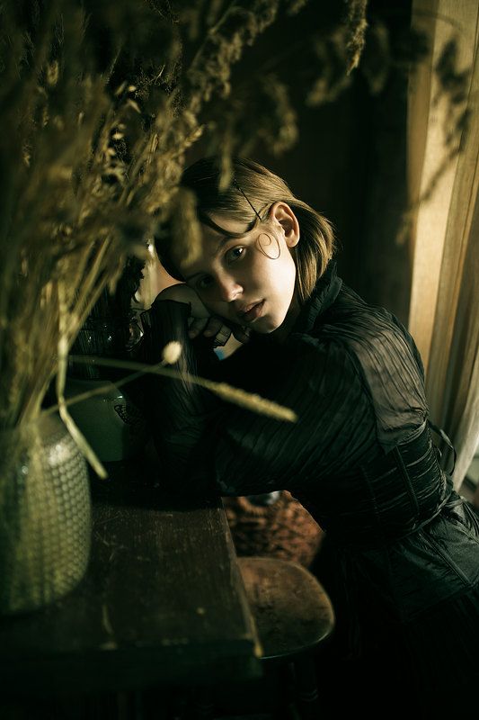 девушка модель портрет фотосессия студия girl model young  Полина фото превью