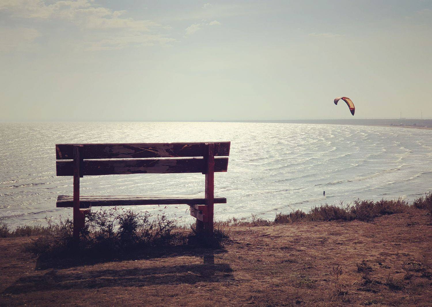 бухта, татарская бухта, кайт, море, казантип, небо, осень, пейзаж, крым, Куликова Ирина