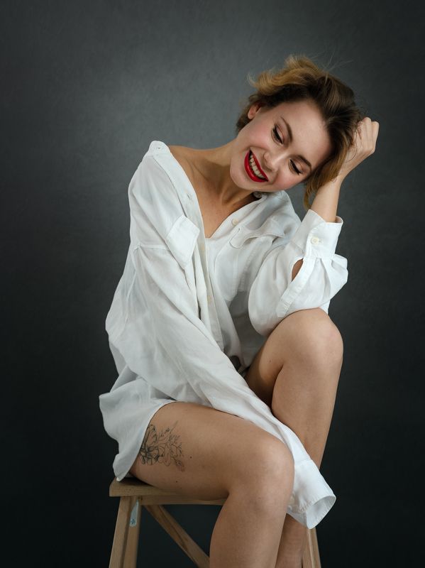 женщина, woman, woman portrait, beautiful woman, студийный портрет Ира фото превью