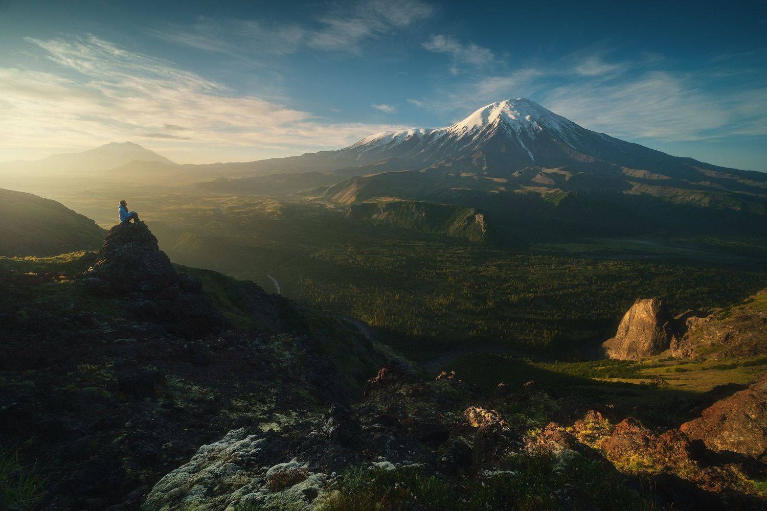 россия, камчатка, камчатский край, дальний восток, вулкан, природа, пейзаж, лето, горы, лава, конус, рассвет, толбачик,, Оборотов Алексей