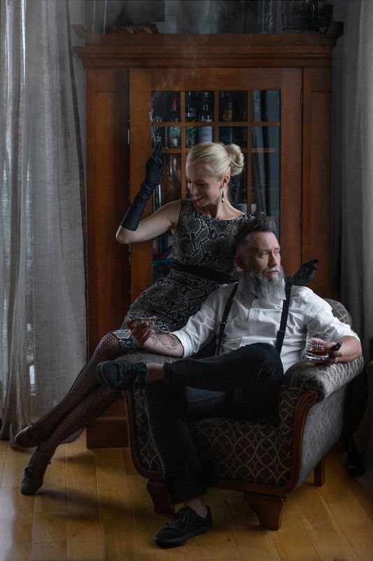 couple vintage retro  фото превью