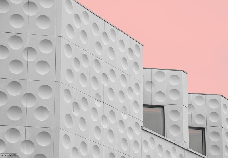 architecture, window, line, abstarct, city, urban, facade, modern, Moscow, Russia Губка фото превью