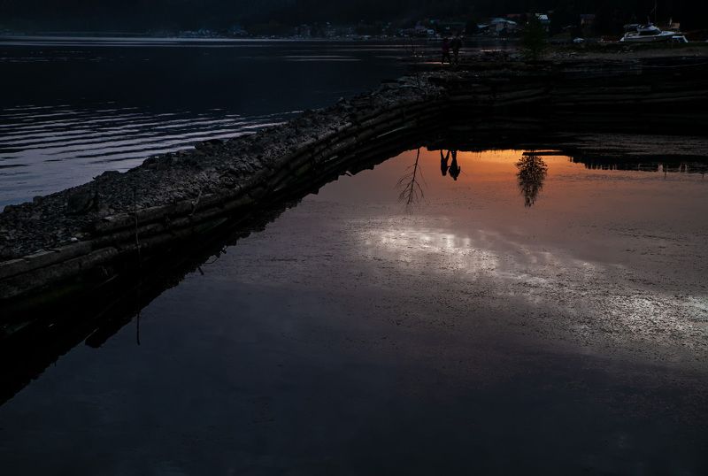 Берег Телецкого озера, сентябрь 2021 фото превью