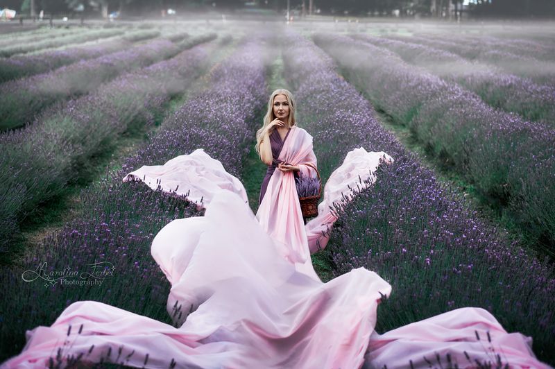 dress, makeup, magic, fine art, художественная фотография, lavender, purple, pink, blonde, лаванда Lavender Dreams 2 фото превью