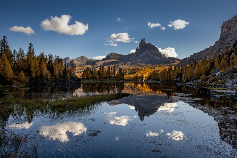 italy, dolomiti, landscape, lake, sunset,  Lado Federa фото превью