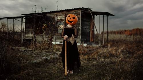 pumpkin-headed man
