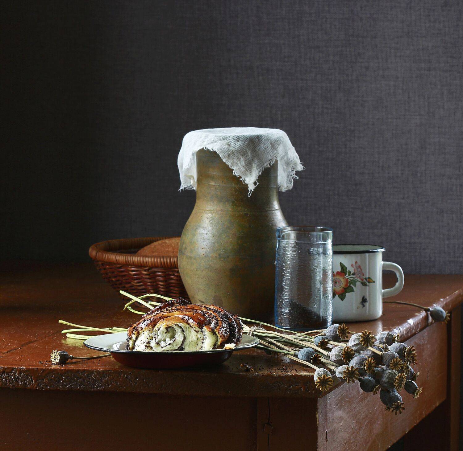 натюрморт, фотонатюрморт, хлеб, молоко, мак, старый дом, наталья казанцева, Наталья Казанцева