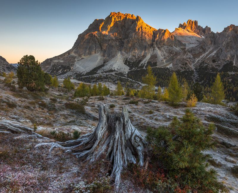 италия, доломиты, горы, осень, восход, природа, landscape, italy, dolomites, golden hour, golden light, sunrise Доломиты. фото превью