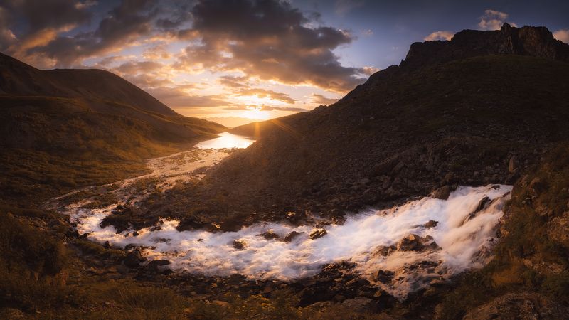 алтай, горныйалтай , каракабак, пейзаж, горы, рассвет Волшебный рассвет фото превью