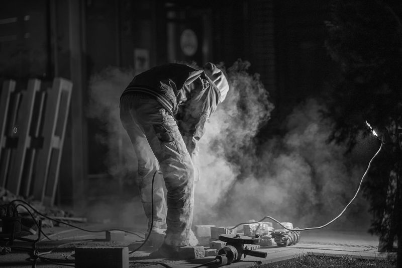 уличная фотография, стрит, Зарождение московского тумана) фото превью