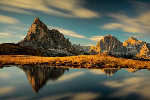 Dolomites at sunset