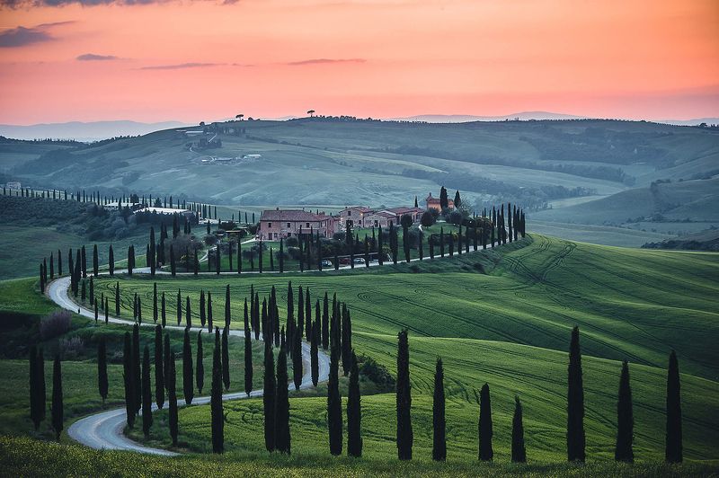 Один из тосканских закатов фото превью
