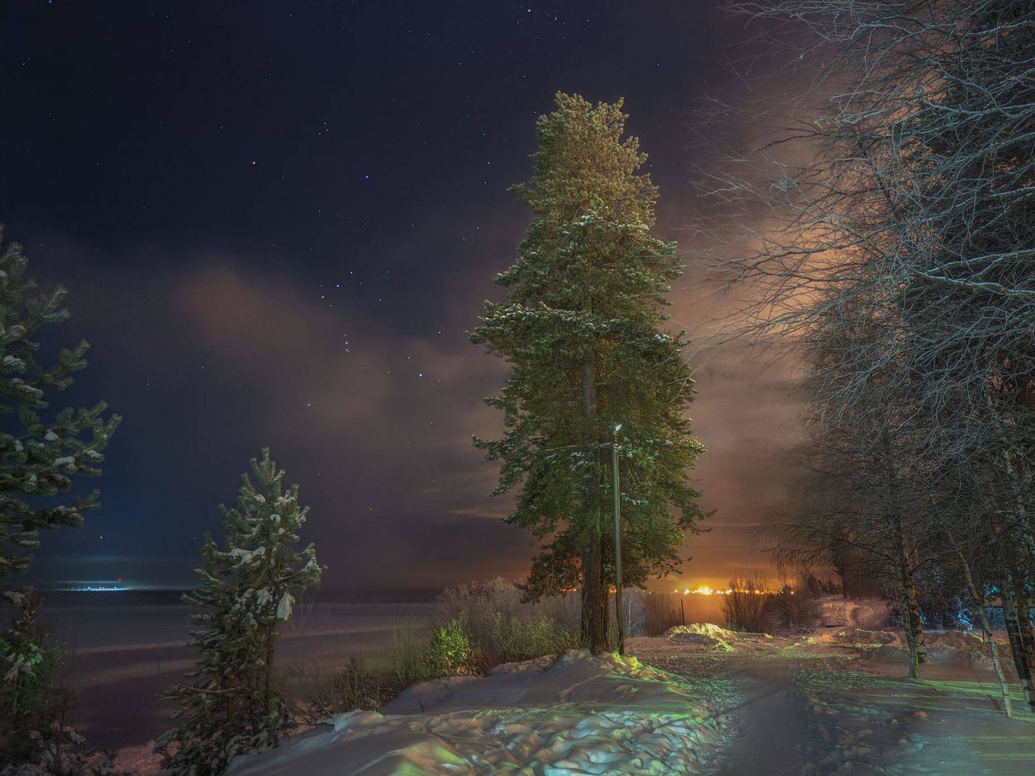 печора, ночь, север, Игорь Подобаев