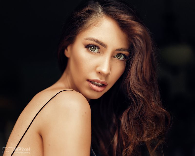 portrait, women, brunette, eyes women by wpixel (More Than Beauty) фото превью